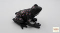 Grenouille noire décorée