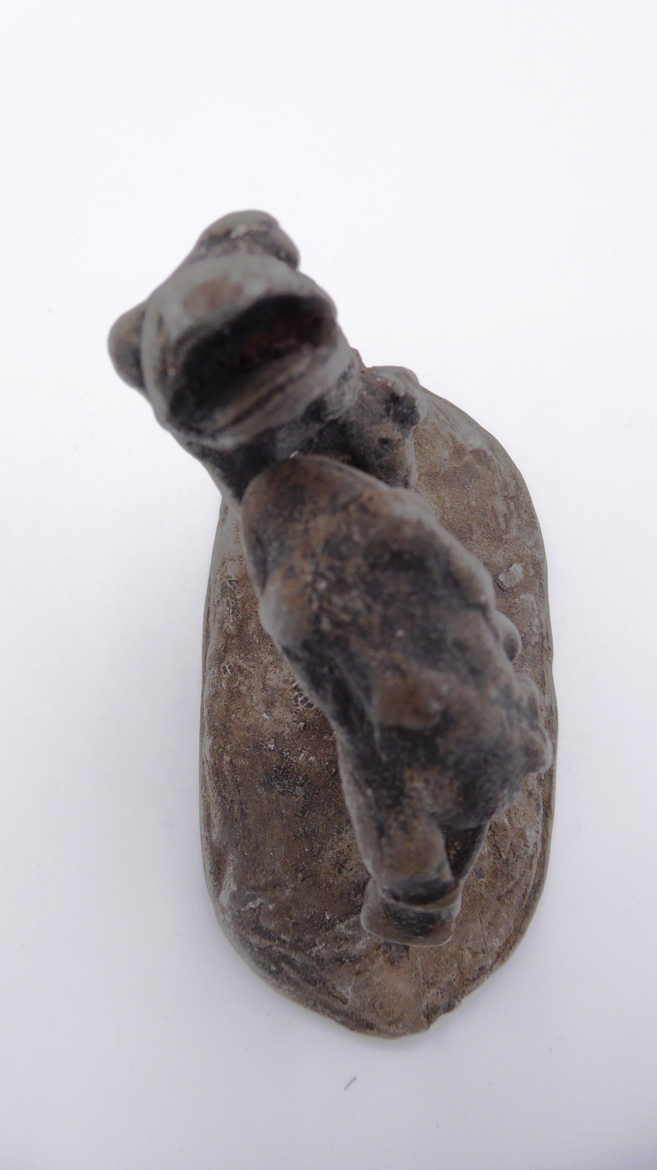 Combat de grenouille (Pièce en régule)