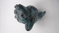 Vieux bronze grenouille