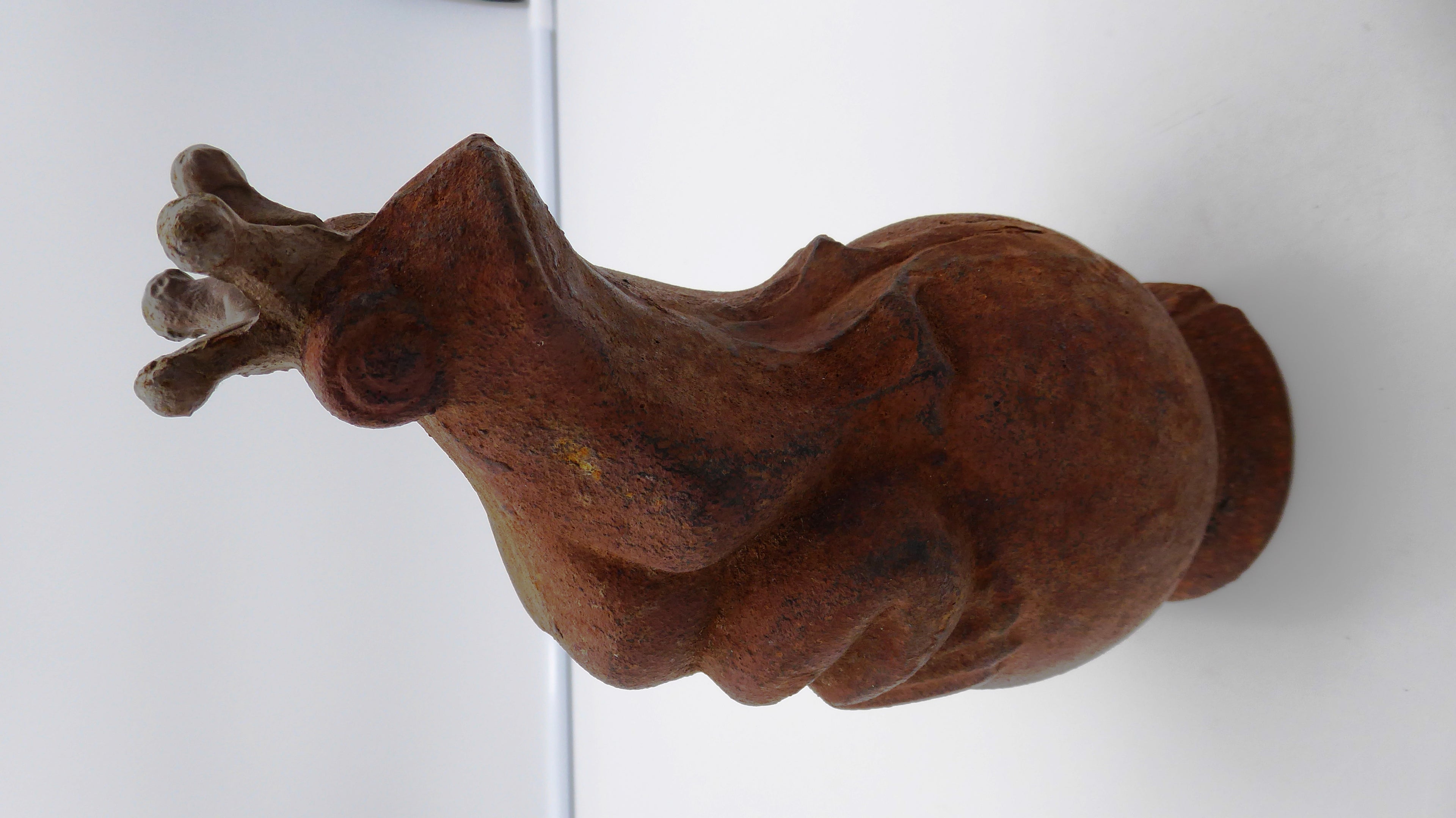 Grosse grenouille roi sur sa boule