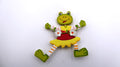 Petite grenouille en bois peint avec ventouse
