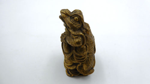 Belle pièce grenouille aux deux marmites en régule (A confirmer)