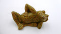 Grenouille en sable multicolores compacté et vernis