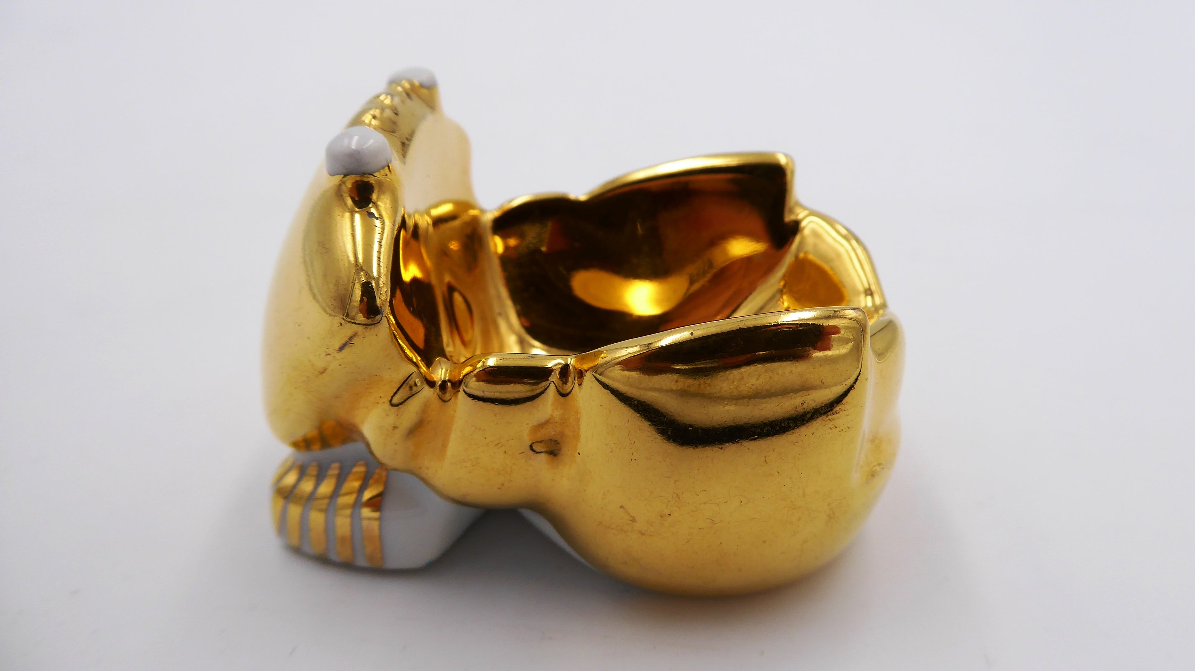 Salière et poivrière céramique doré ROBJ PARIS