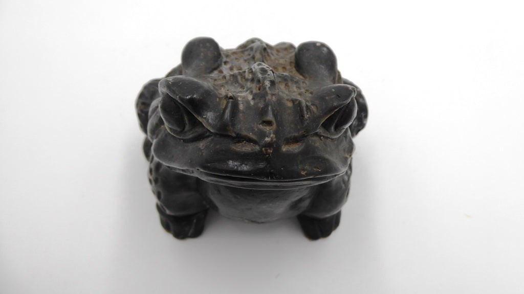 Grenouille en composite noirçi