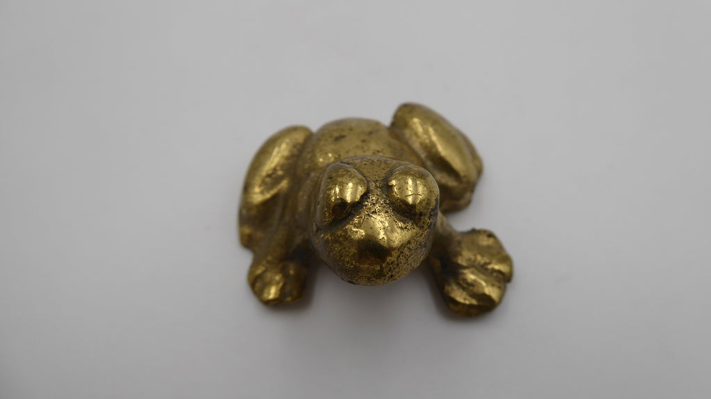 Grenouille en laiton poli