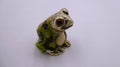 Grenouille en plomb richement peinte