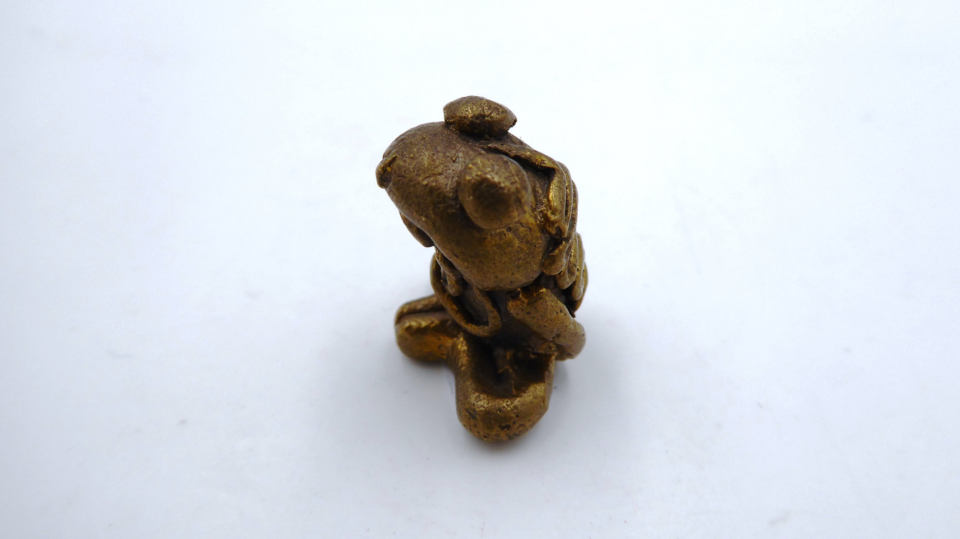 Petite grenouille en laiton zen
