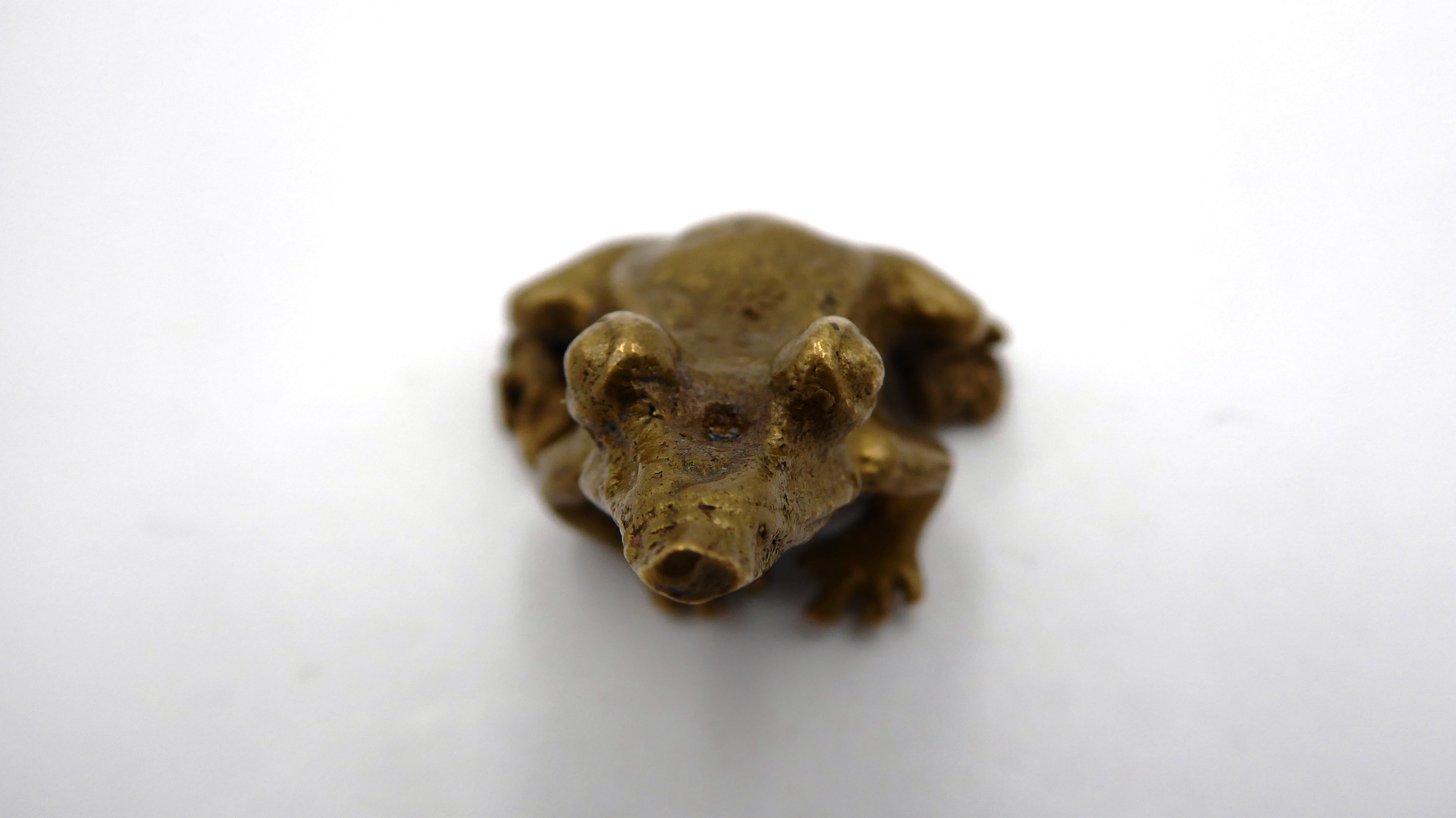 Petite grenouille en laiton