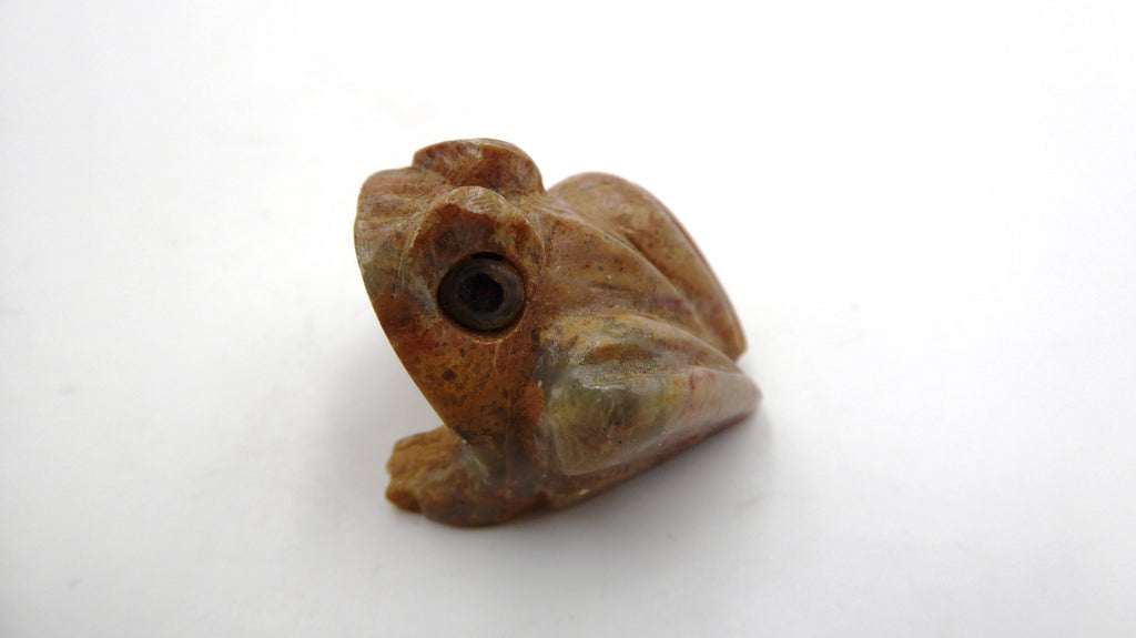Petite grenouille en pierre steatite