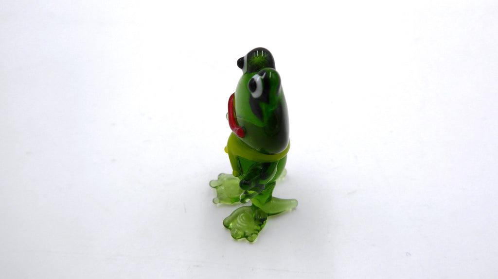 Petite grenouille en verre soufflée