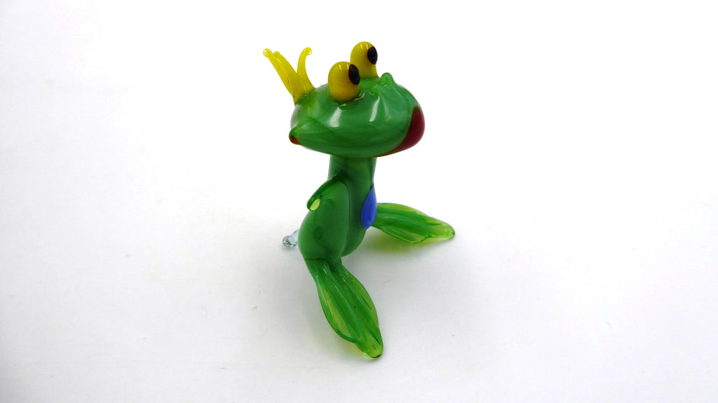 Petite grenouille en verre soufflé