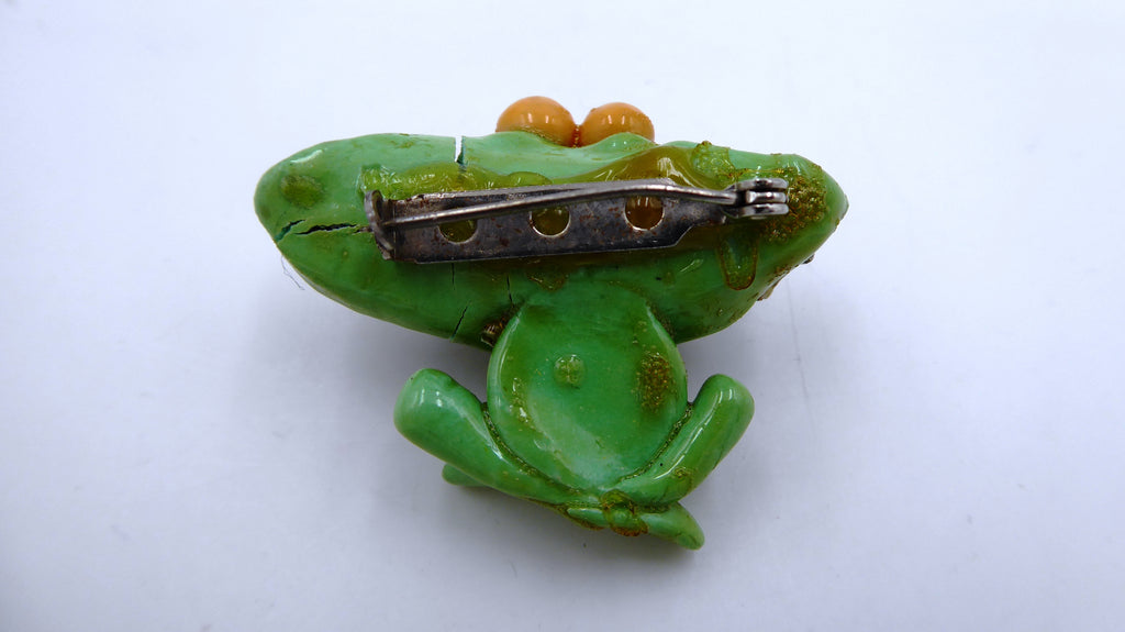 Broche la grenouille de Marseille en composite (Pièce unique)