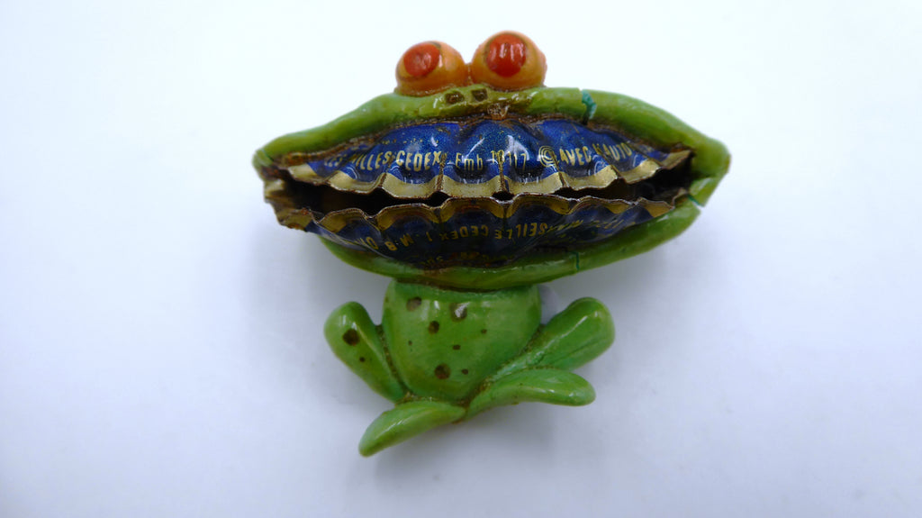 Broche la grenouille de Marseille en composite (Pièce unique)