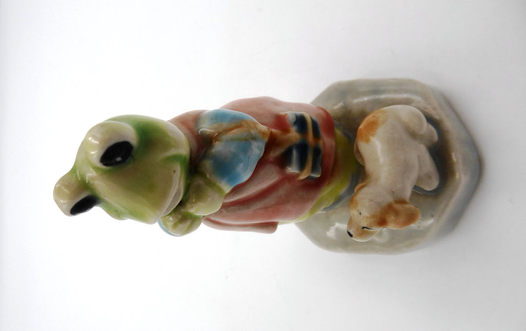 Céramique la grenouille et le chien