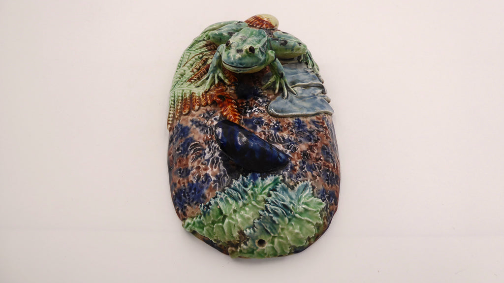 Superbe porcelaine la grenouille et la moule