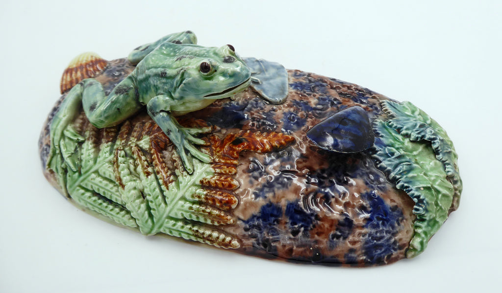 Superbe porcelaine la grenouille et la moule