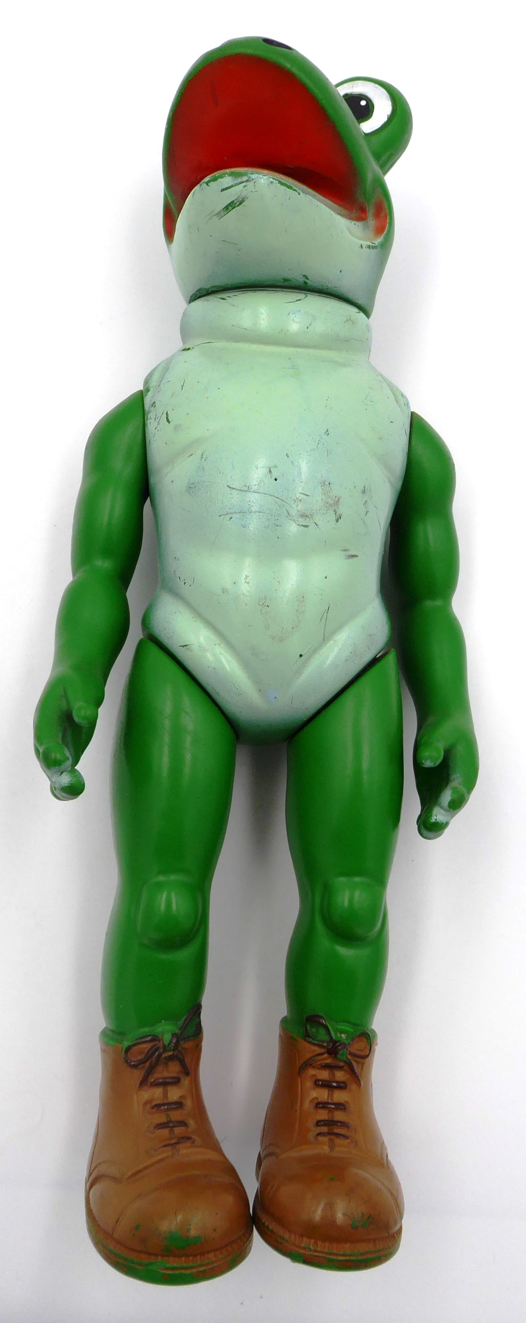 Grenouille plastique mou articulée vintage SALAMANDER AG
