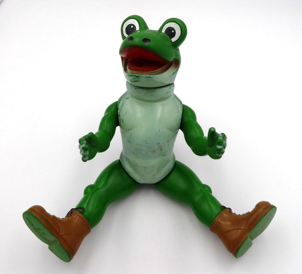 Grenouille plastique mou articulée vintage SALAMANDER AG
