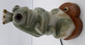 Lampe en céramique sur socle bois (Fonctionne)