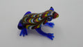 Petite grenouille en verre soufflé bleu façon MURANO