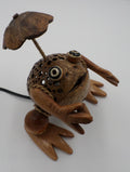Sculpture en bois électrifiée