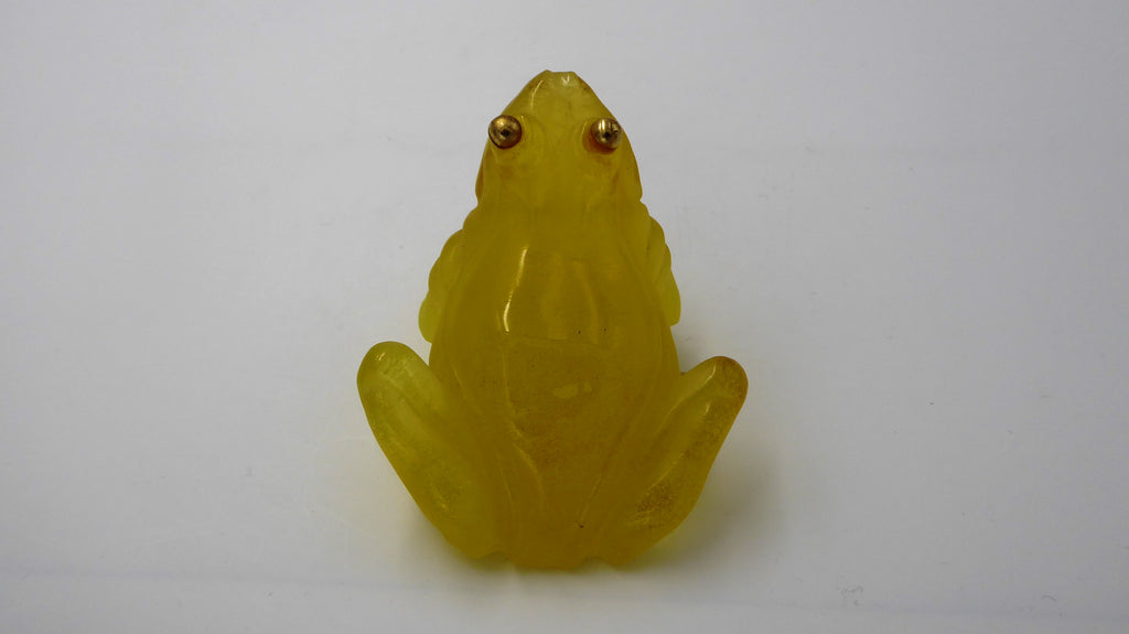 Grenouille DAUM aux yeux dorés