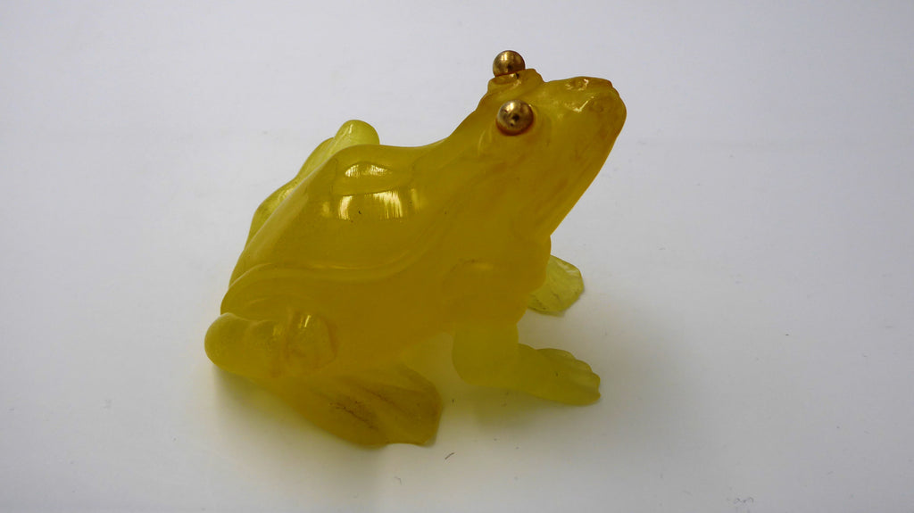 Grenouille DAUM aux yeux dorés