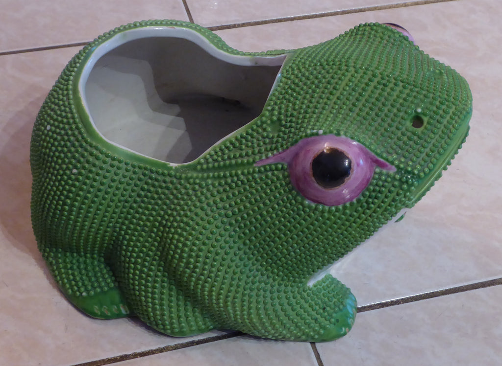 Jardinière en forme de grenouille CHINE fin XIX-début XXème siècle