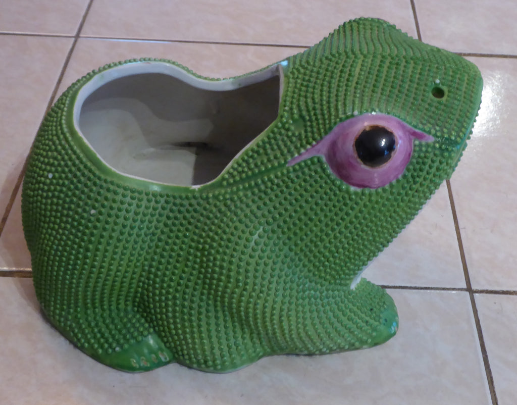 Jardinière en forme de grenouille CHINE fin XIX-début XXème siècle
