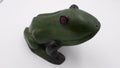 Grosse grenouille en bois verte