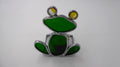 Grenouille en vitrail support bougie