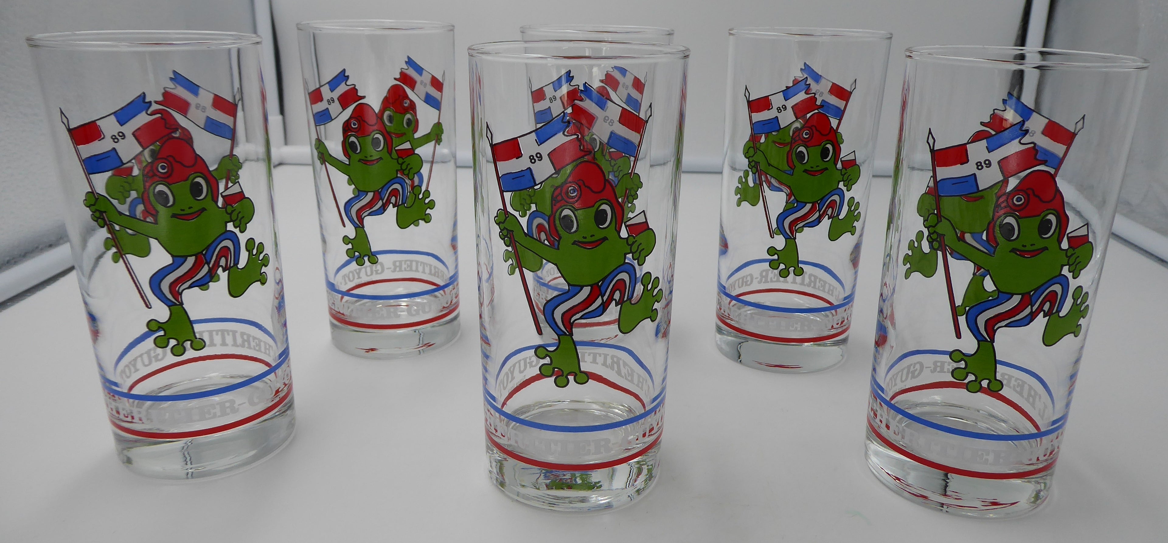 Lot de six verres neufs L'HÉRITIER-GUYOT