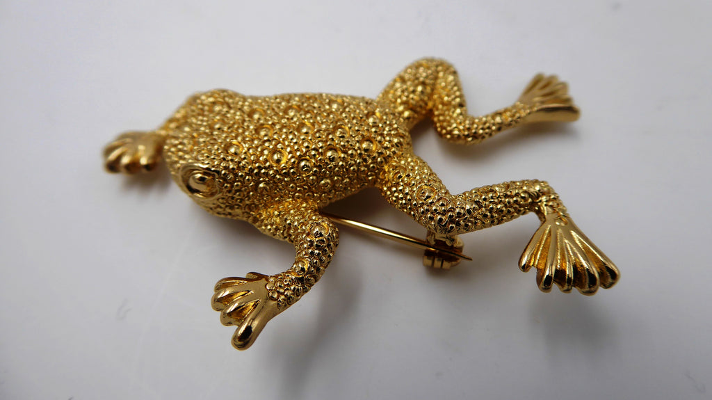 Rare broche grenouille Christian DIOR PARIS