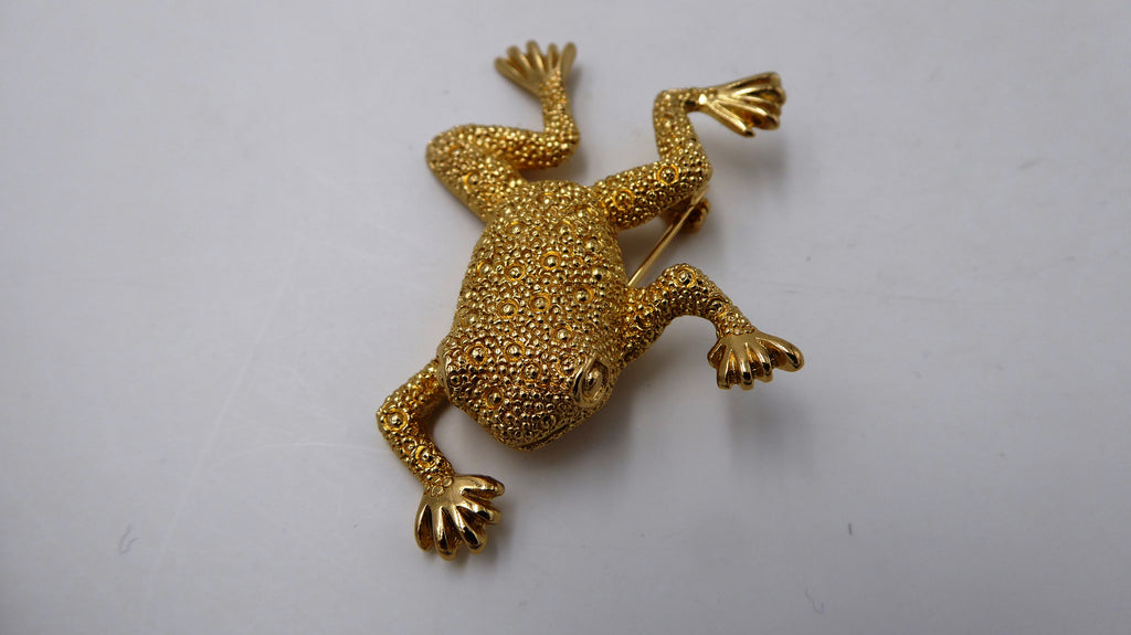 Rare broche grenouille Christian DIOR PARIS