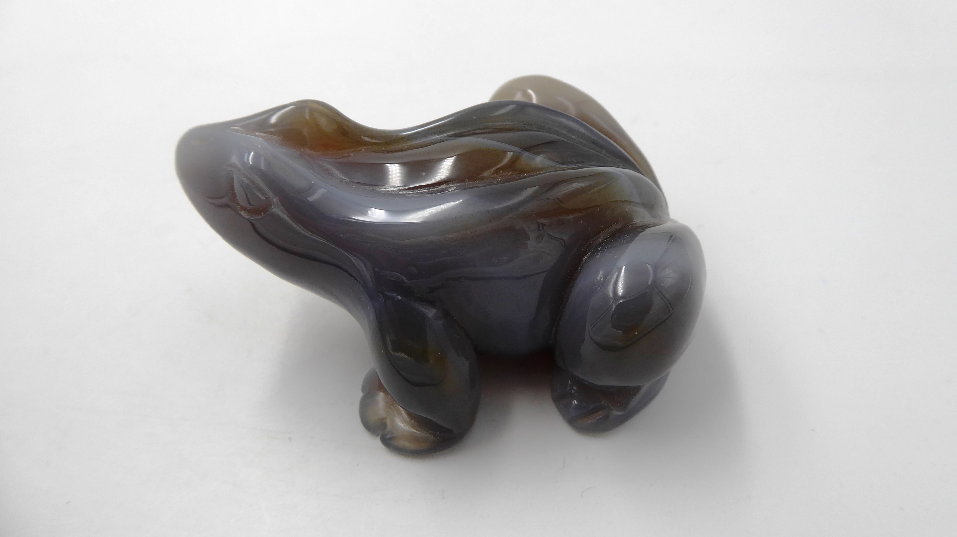 Grenouille en agate venant du BOTSWANA