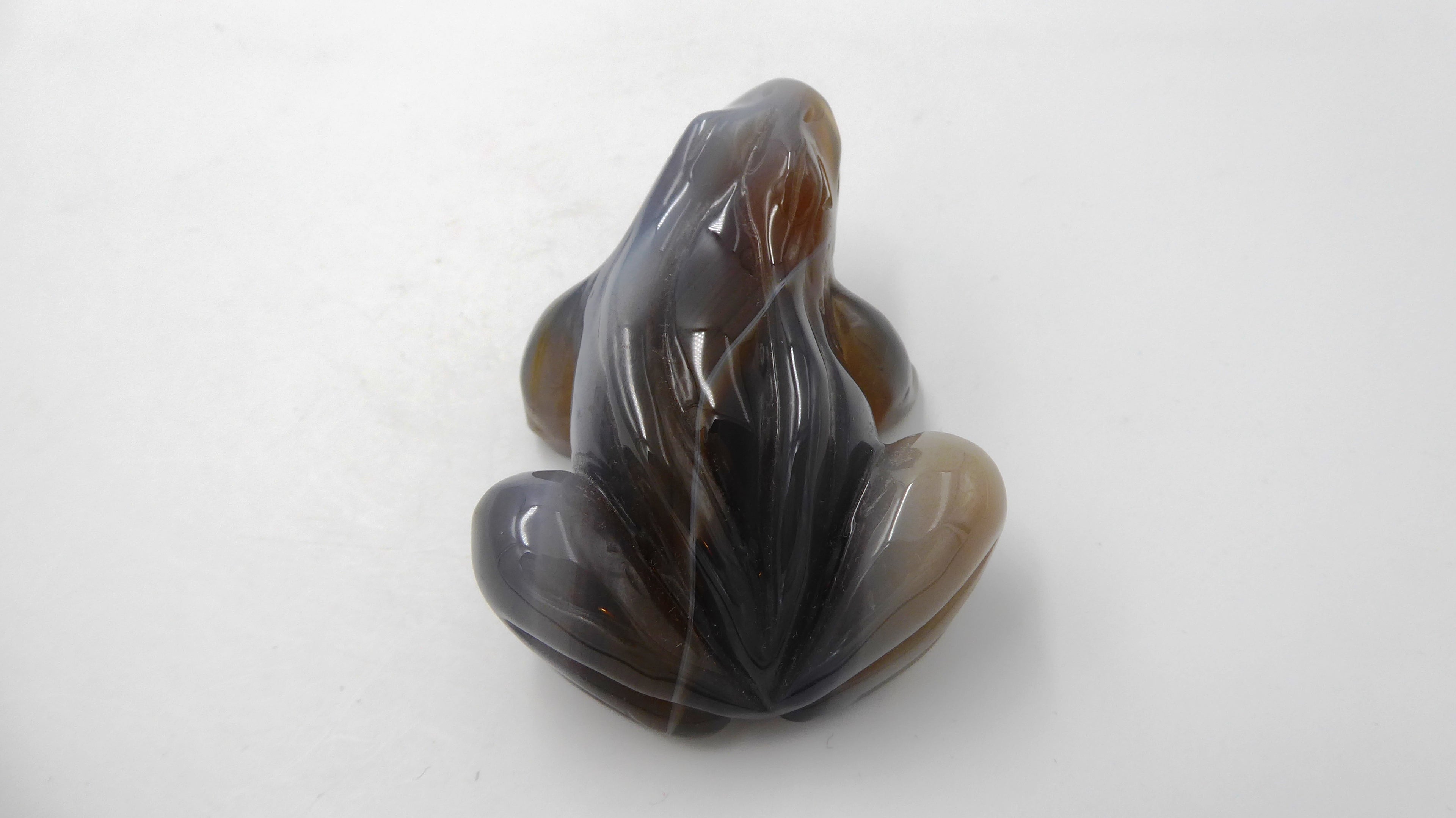 Grenouille en agate venant du BOTSWANA