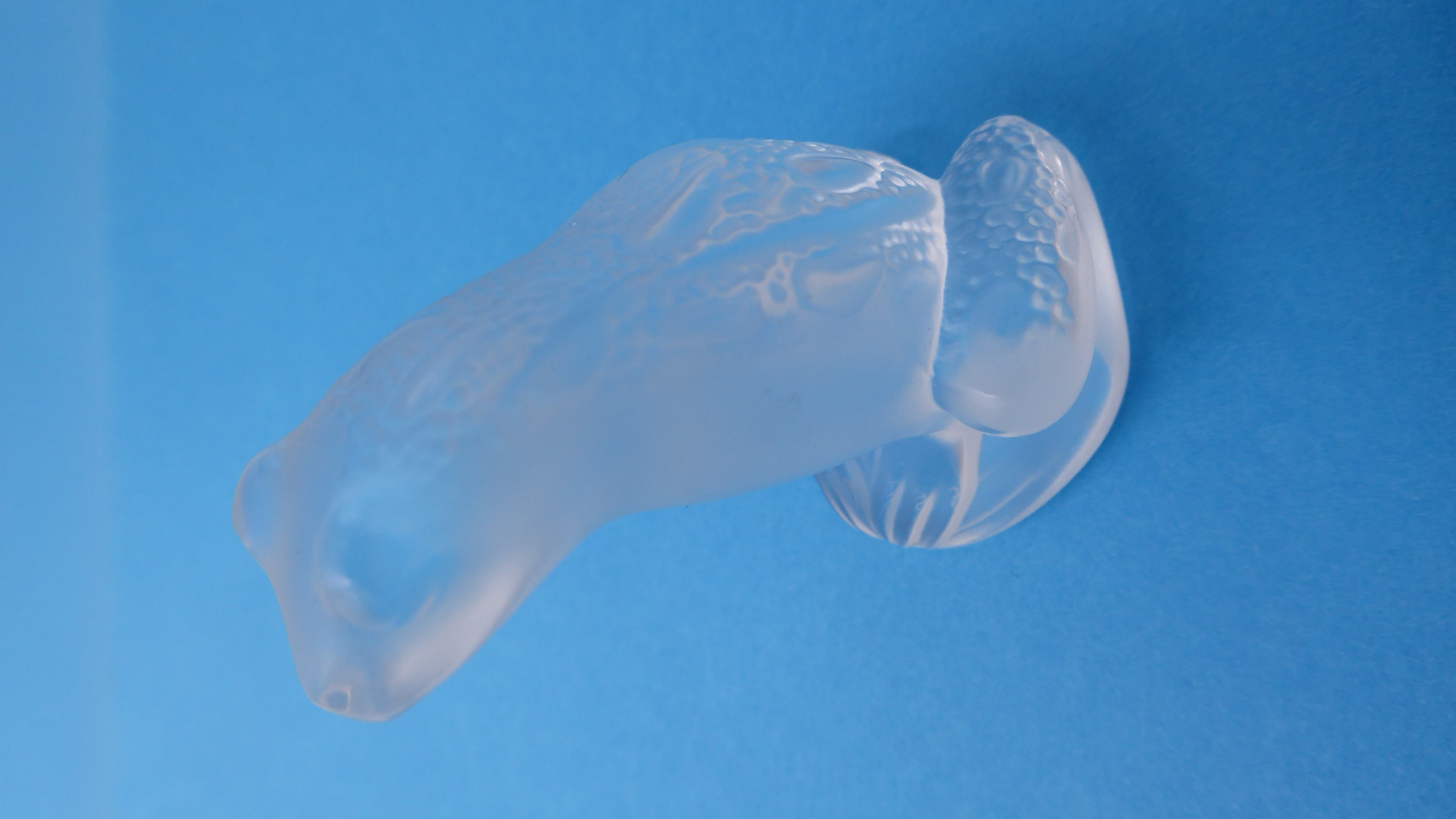Grenouille rainette LALIQUE en cristal clair (Assez rare dans cette teinte)