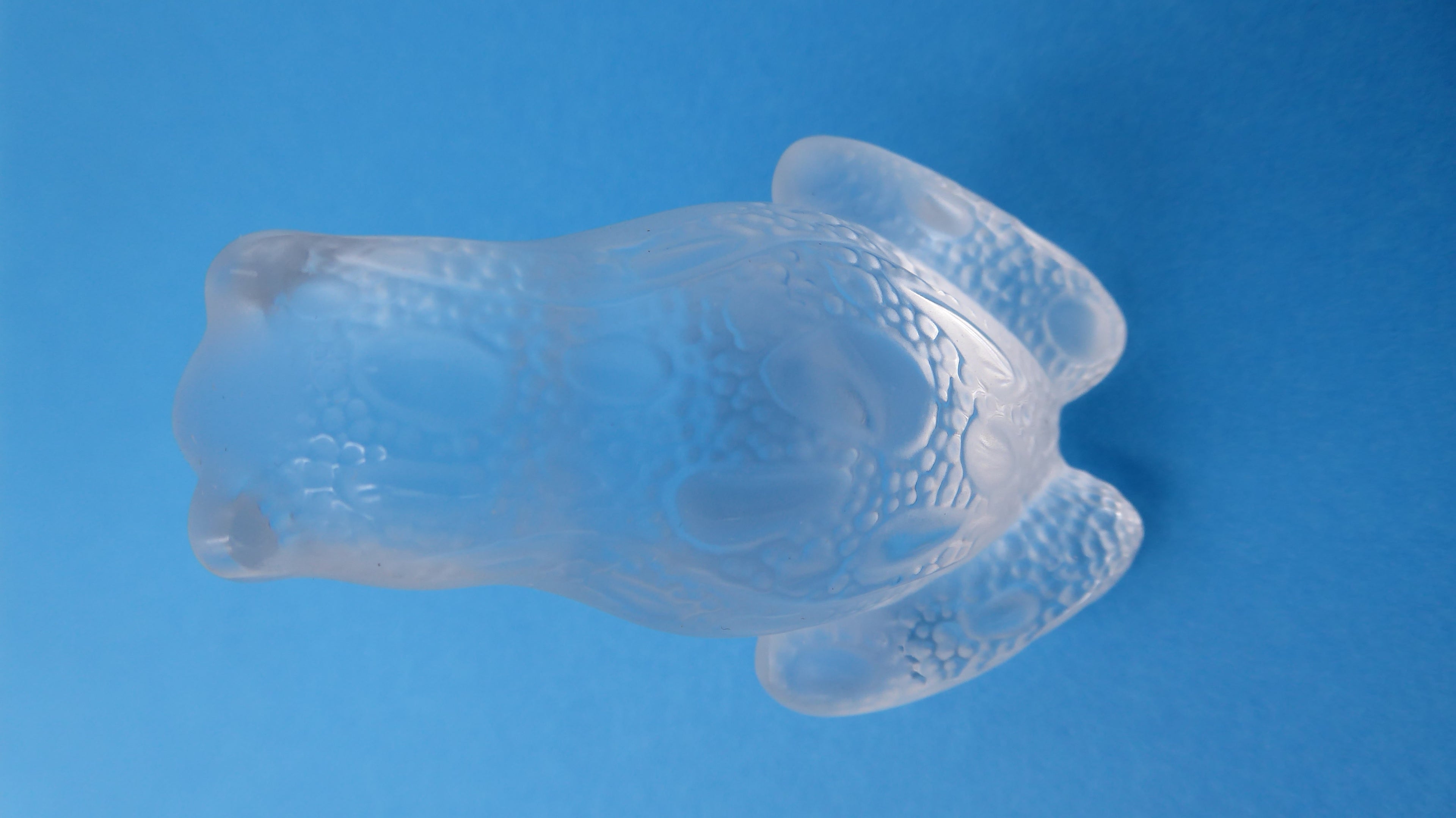 Grenouille rainette LALIQUE en cristal clair (Assez rare dans cette teinte)