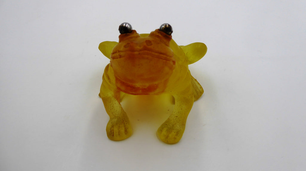 Grenouille DAUM aux yeux chromés