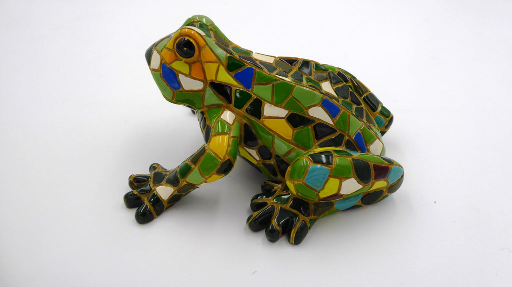 Grenouille en céramique façon Antonio GAUDI