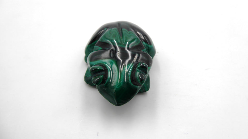 Petite grenouille en malachite achetée à La réunion