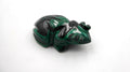 Petite grenouille en malachite achetée à La réunion