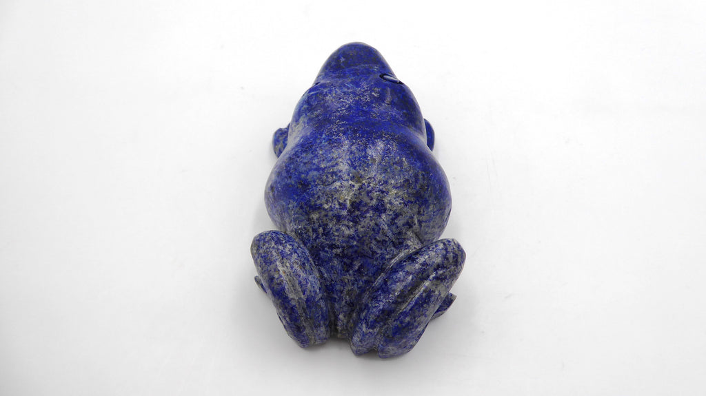 Grenouille de bonne taille en Lapis-Lazuli