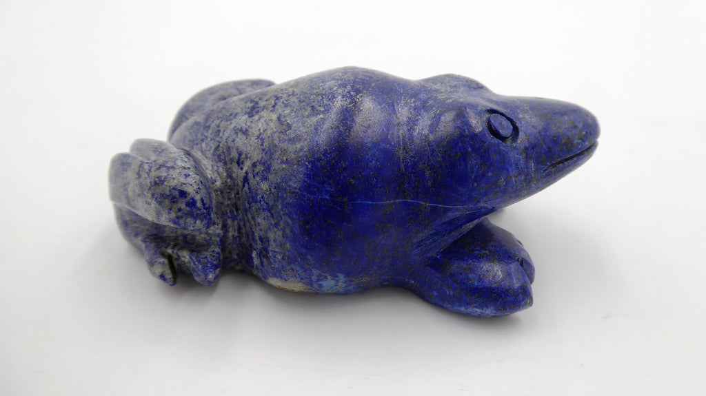 Grenouille de bonne taille en Lapis-Lazuli