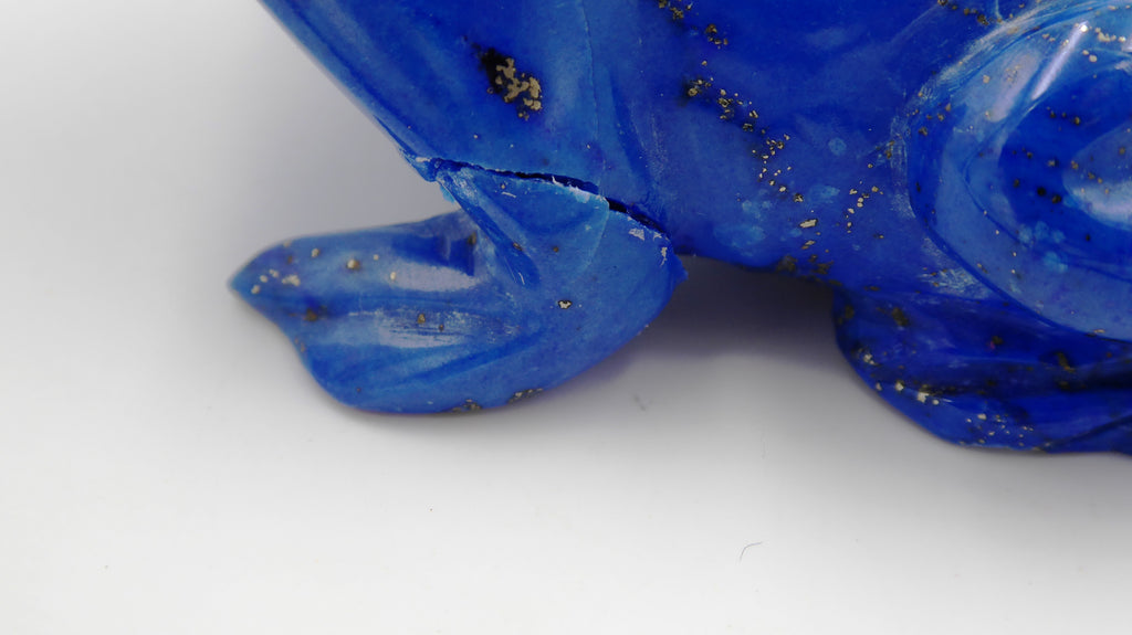 Petite grenouille en Lapis-Lazuli