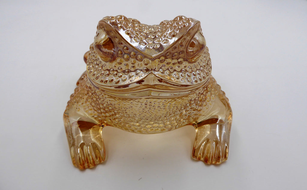 Crapaud GRÉGOIRE Immense succès de la maison LALIQUE en cristal lustré or