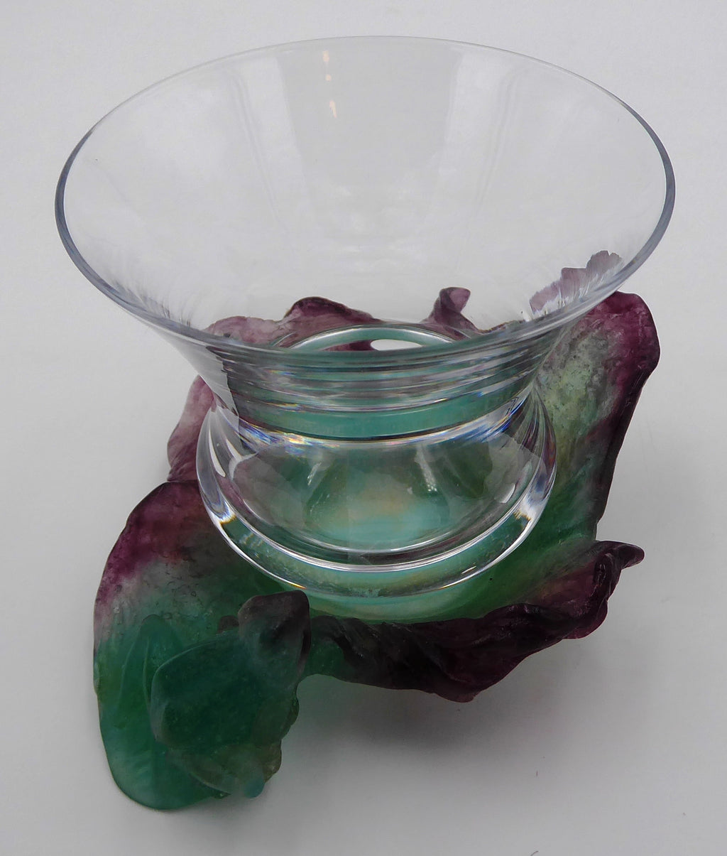 Grenouille sur un nénuphar DAUM