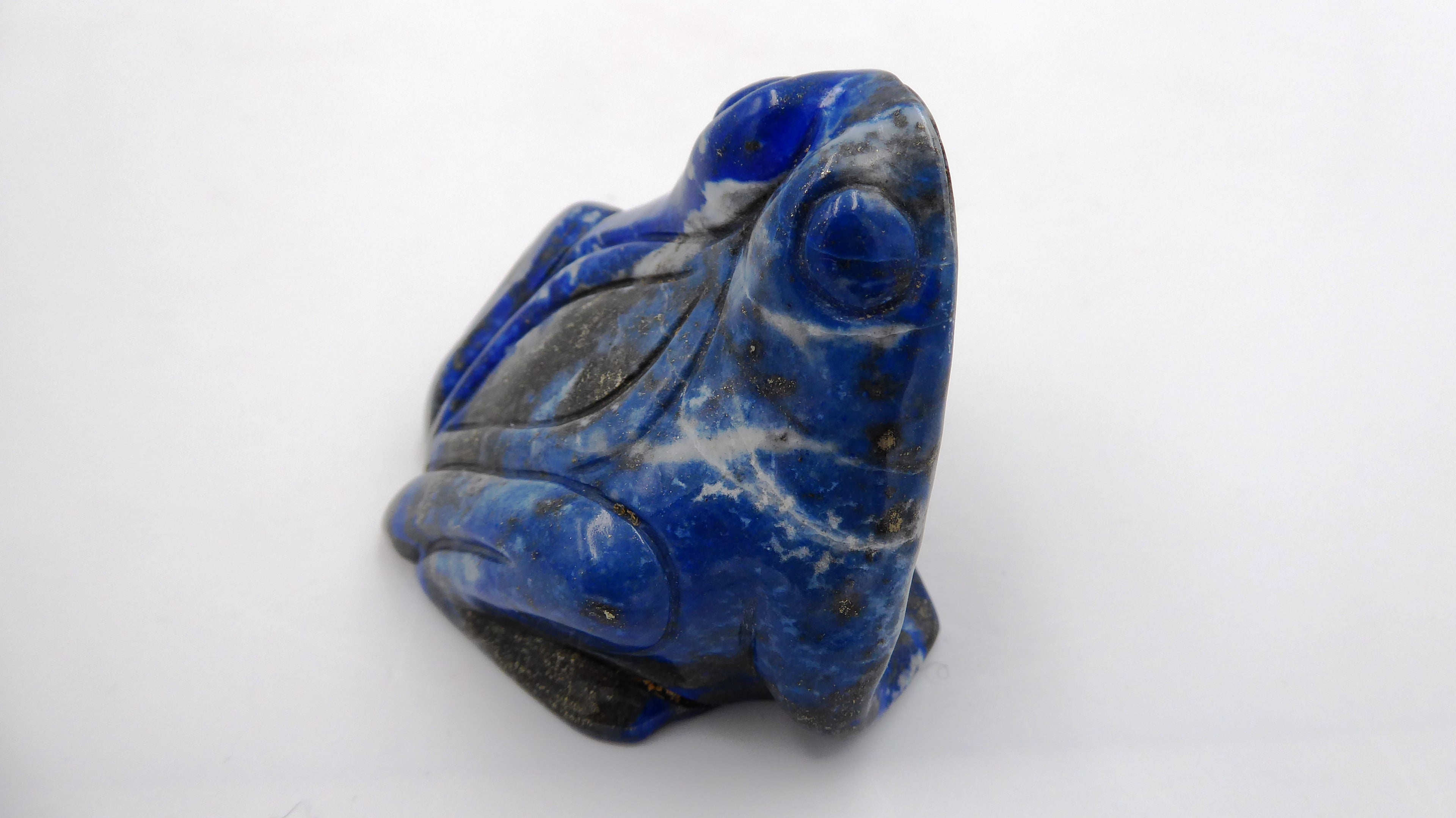 Originale grenouille en LAPIS LAZULI