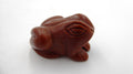 Petite grenouille marron pailleté façon or
